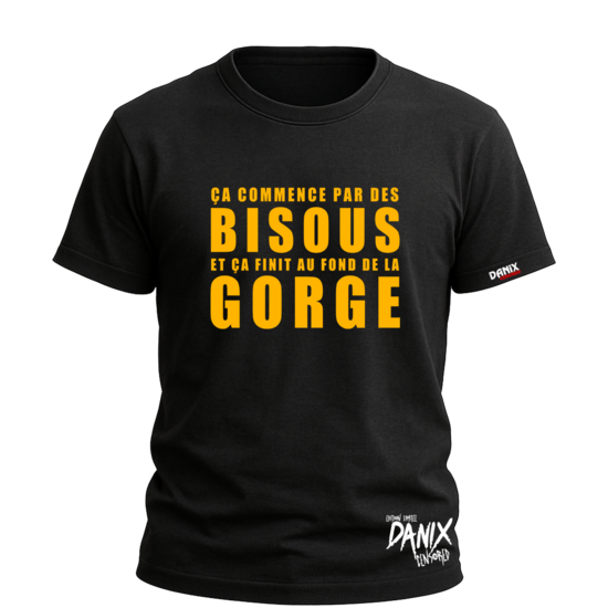 Tshirt Ça commence par des bisous [DANIX CENSORED]